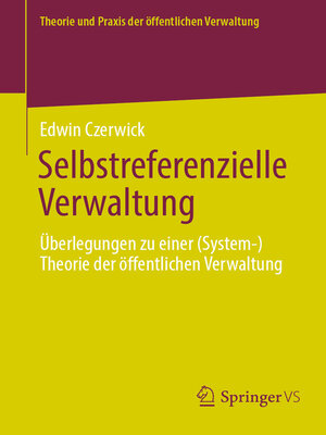 cover image of Selbstreferenzielle Verwaltung